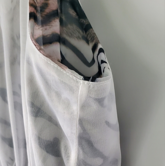 Stylish High Low Zebra Print Dress - Picture 9 of 12